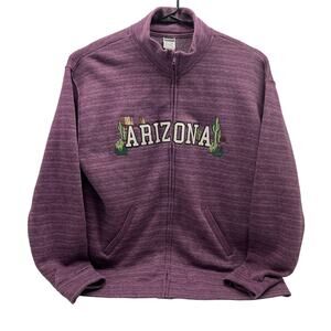 Angderson Arizona Purple Cotton Polyester Long Sleeve Zipper Womens XXL Coat
